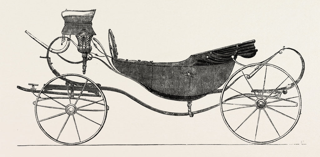 Detail of Underspring Step-Piece Barouche by Anonymous