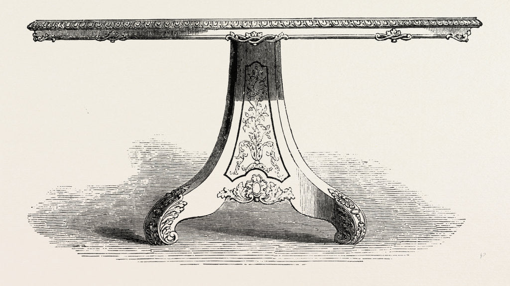 Detail of Table and Top by Anonymous