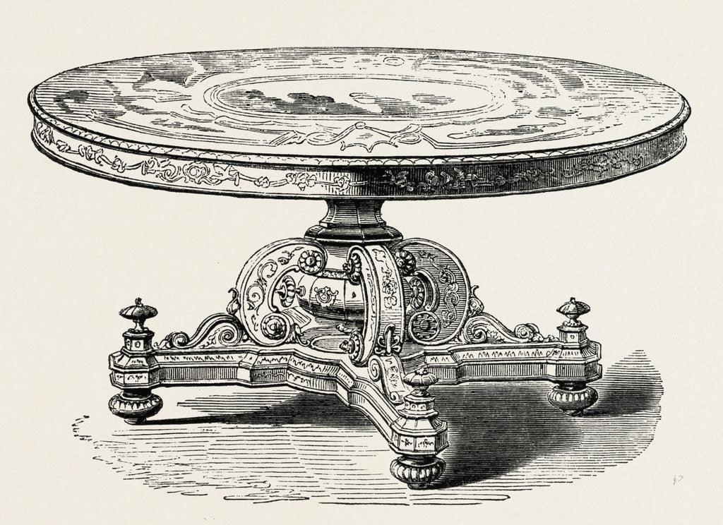 Detail of Table, from Hamburg by Anonymous