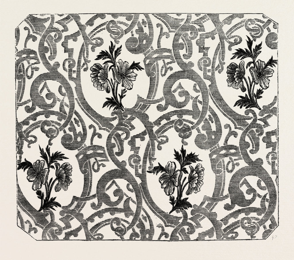 Detail of Silk Damask by Anonymous