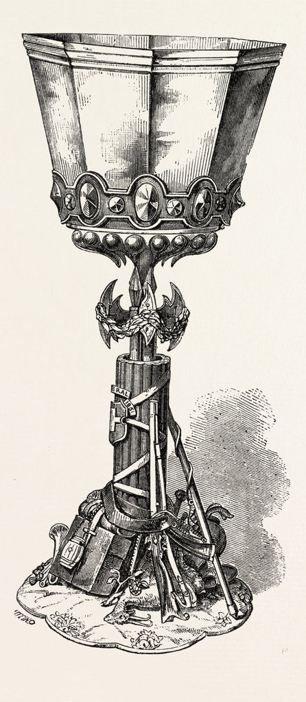 Detail of Silver Cup by Anonymous