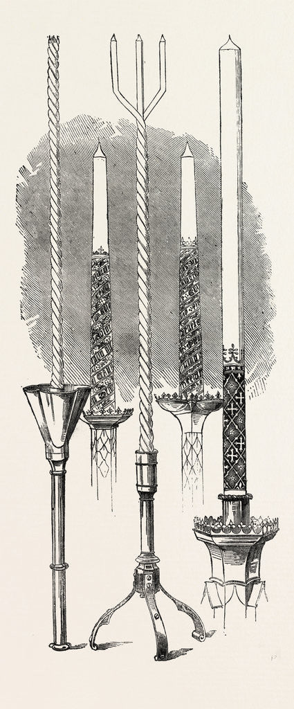 Detail of Mediaeval Candles by Anonymous