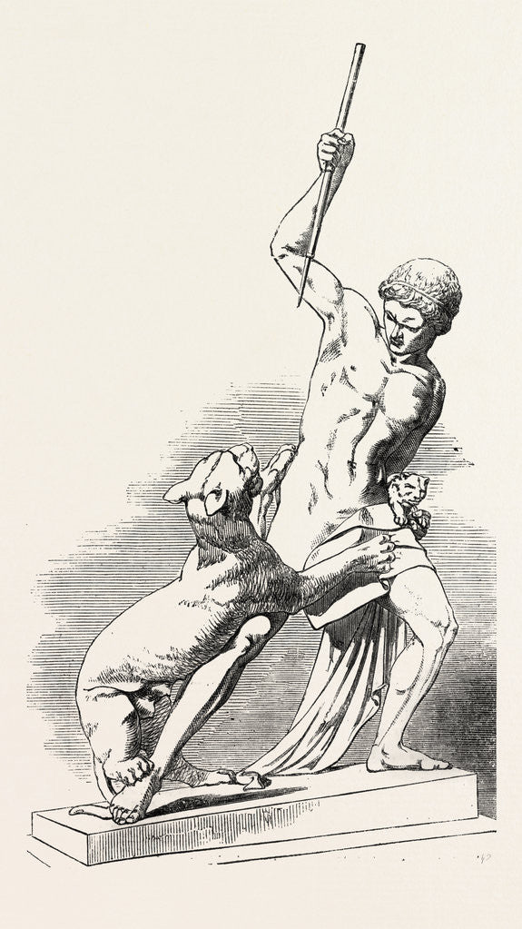 Detail of The Hunter and Tigress by Anonymous