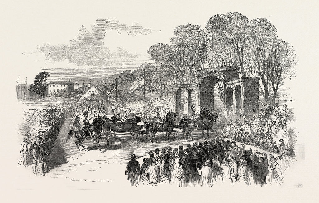 Detail of The Royal Procession at the Entrance to Peel Park, Salford by Anonymous