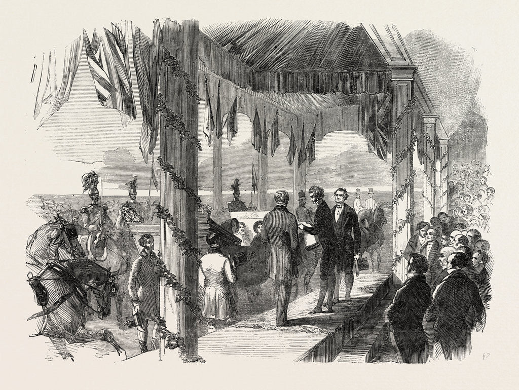 Detail of Presentation of the Address to Her Majesty by the Mayor of Salford by Anonymous