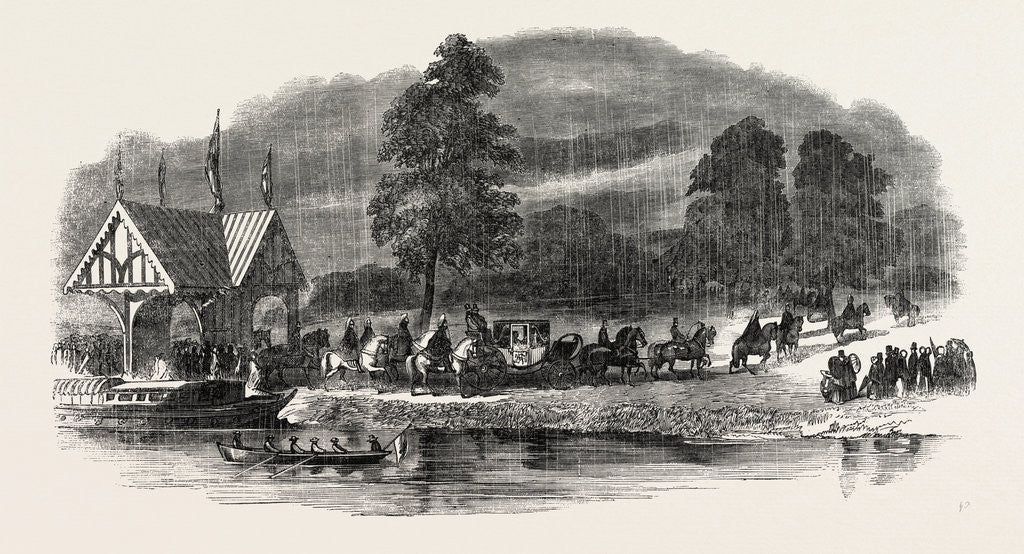 Detail of Arrival of Her Majesty Queen Victoria at Worsley by Anonymous
