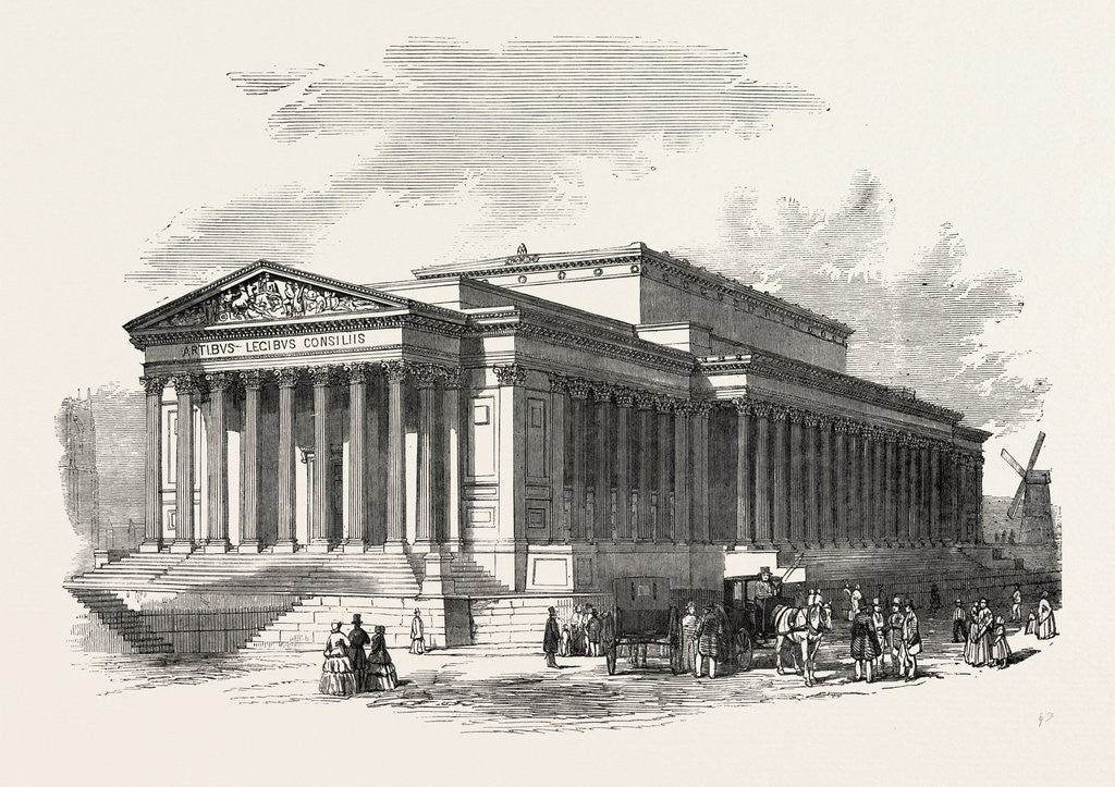 Detail of St. George's Hall, Liverpool, Principal Front by Anonymous
