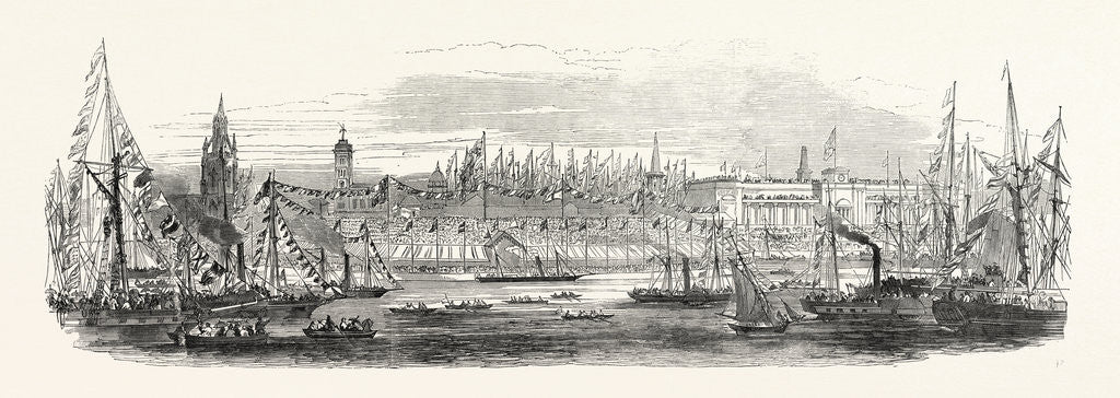Detail of Embarkation of Her Majesty from the Landing Stage, Liverpool by Anonymous
