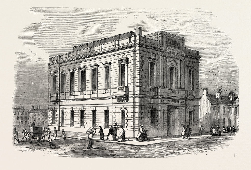 Detail of Exterior of the Manchester Free Library by Anonymous