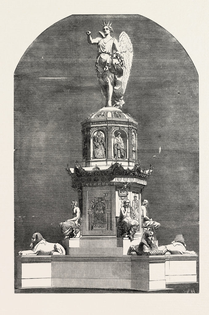 Detail of Design for a Monument in Commemoration of the Great Exhibition by Anonymous