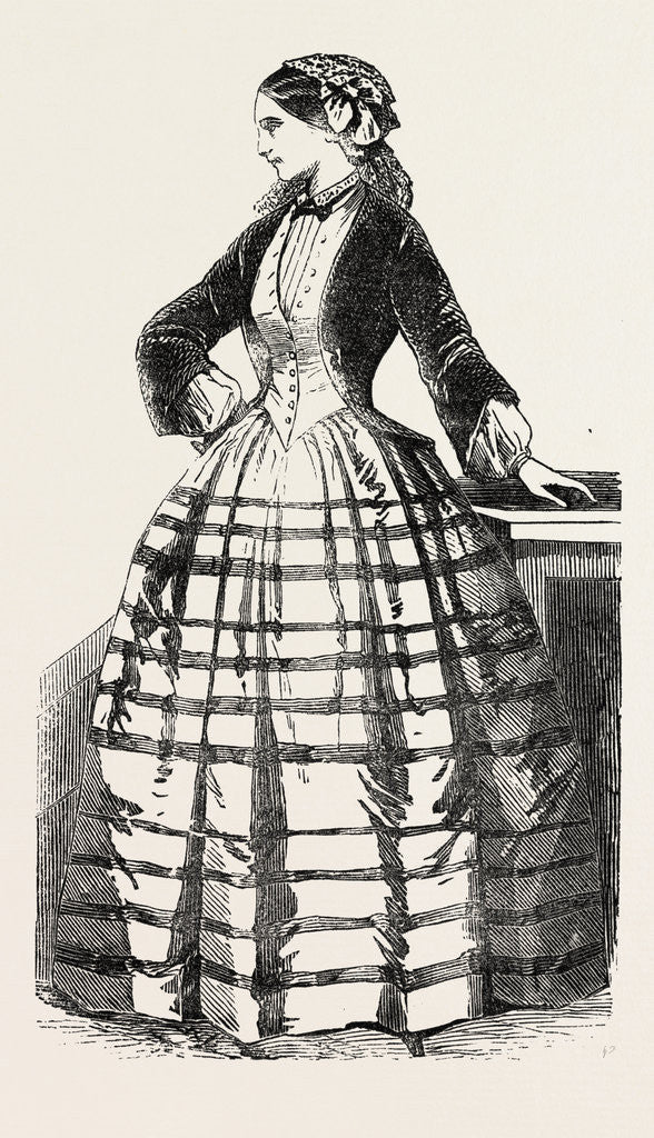 Detail of Paris Fashions for November, 1851 by Anonymous