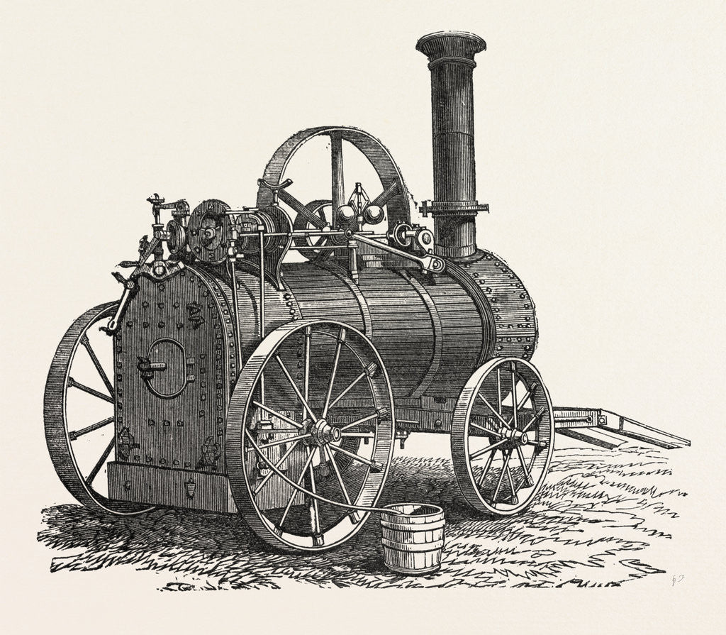 Detail of Clayton, Shuttleworth, and Co.'s Portable Steam Engine by Anonymous