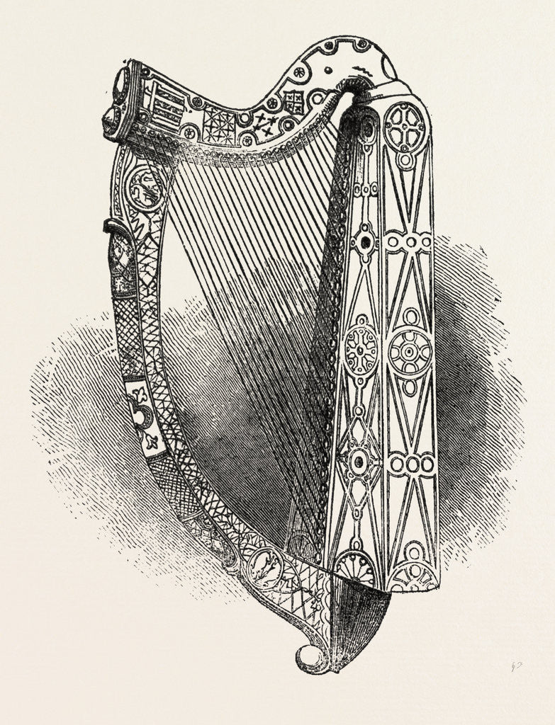 Detail of Model of Bryan Boroimbe's Harp, Ball, Dublin, Ireland by Anonymous