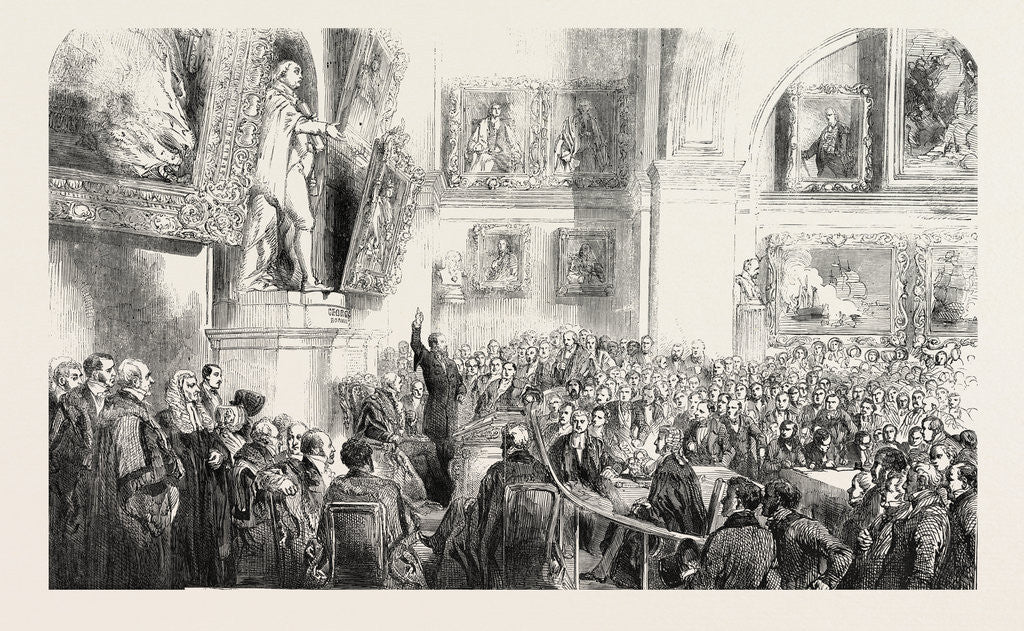 Detail of M. Kossuth Addressing the Court of Common Council by Anonymous