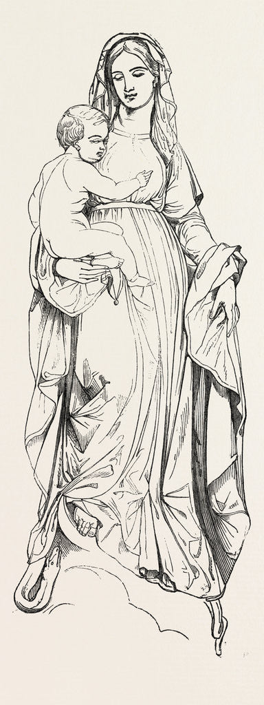 Detail of Statue of the Madonna by Anonymous