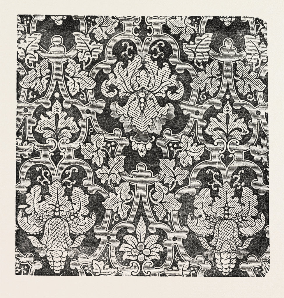 Detail of Damask Pattern by Anonymous