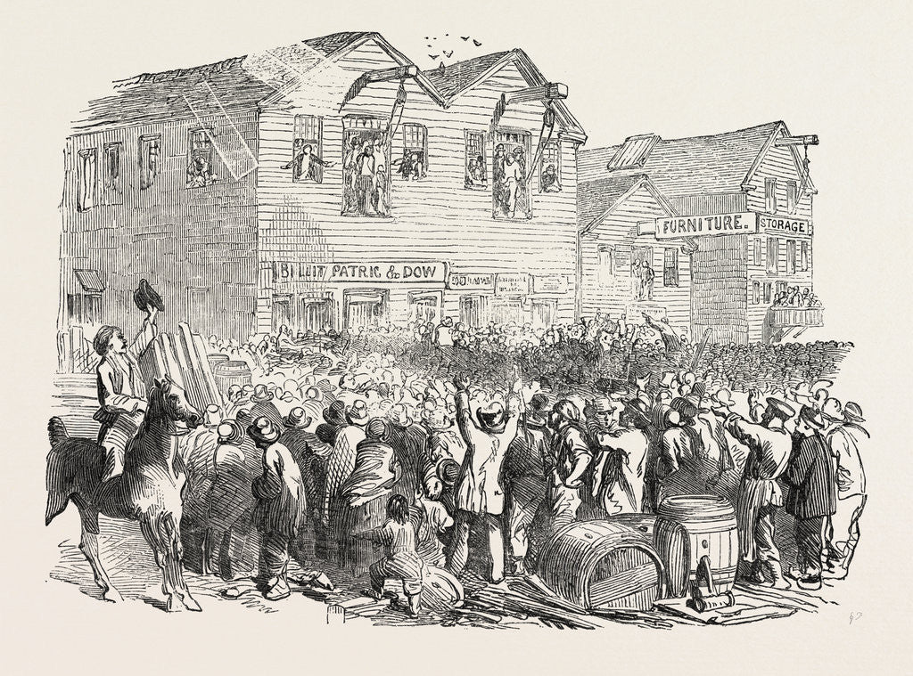 Detail of Lynching in San Francisco by Anonymous