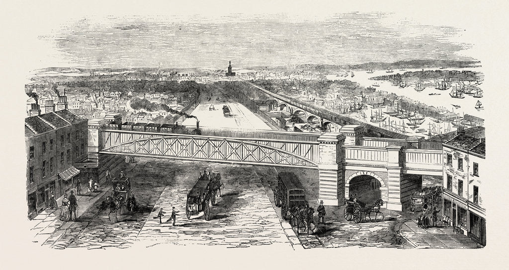 Detail of Bow Spring Bridge, Stepney Station by Anonymous