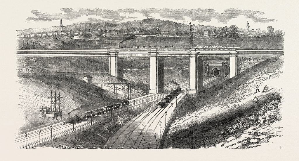 Detail of Viaduct Across the Great Northern Railway by Anonymous