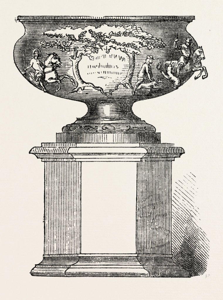 Detail of Plate Presented to Major Bulkeley by Anonymous