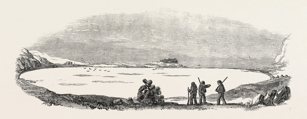 Detail of Captain Austin's Arctic Expedition: Winter Quarters of Sir John Franklin by Anonymous