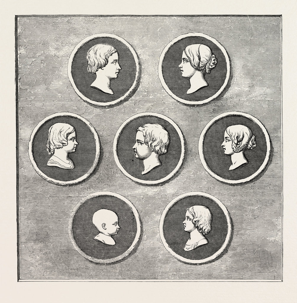 Detail of Portraits of the Royal Children, Modelled by Command of Her Majesty, Royal Mint by Anonymous