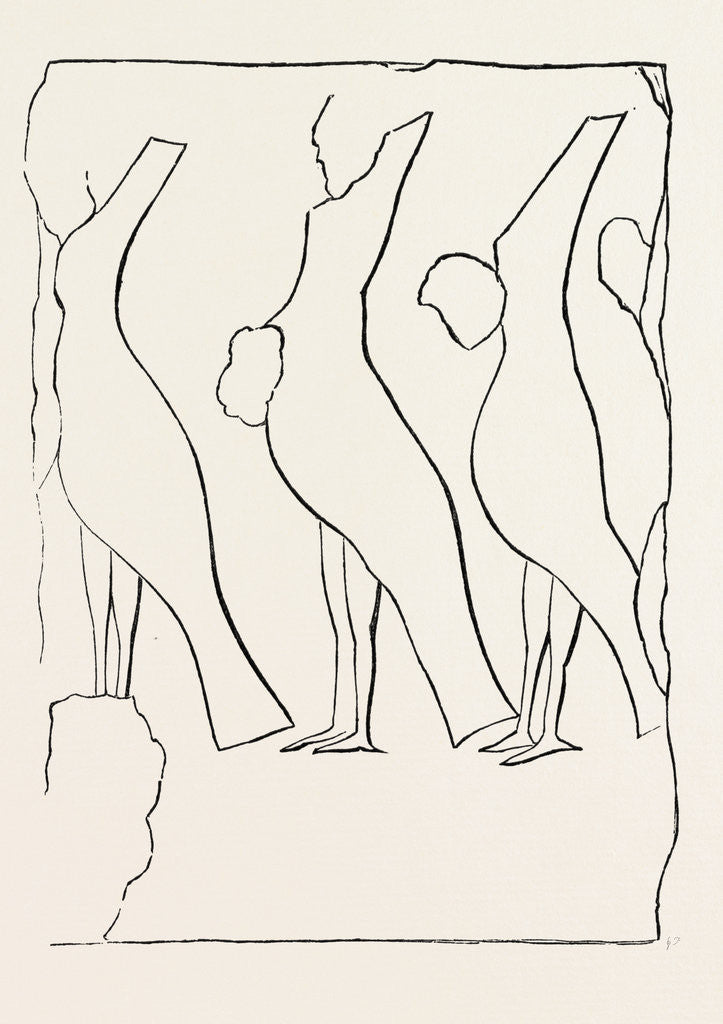 Detail of Figures on Cleopatra's Needle by Anonymous