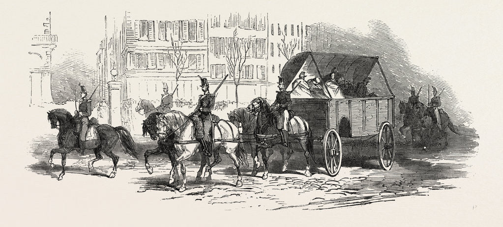 Detail of The Revolution in France: Waggon for the Wounded, 1851 by Anonymous