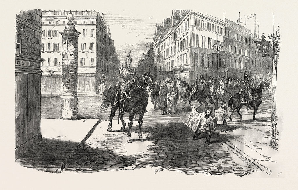Detail of The Revolution in France: Aspect of the Boulevards, 1851 by Anonymous