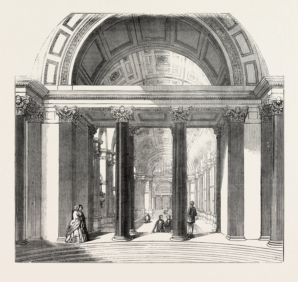 Detail of Part of the Crown Court, Showing the Great Hall in the Distance, St. George's Hall, Liverpool by Anonymous