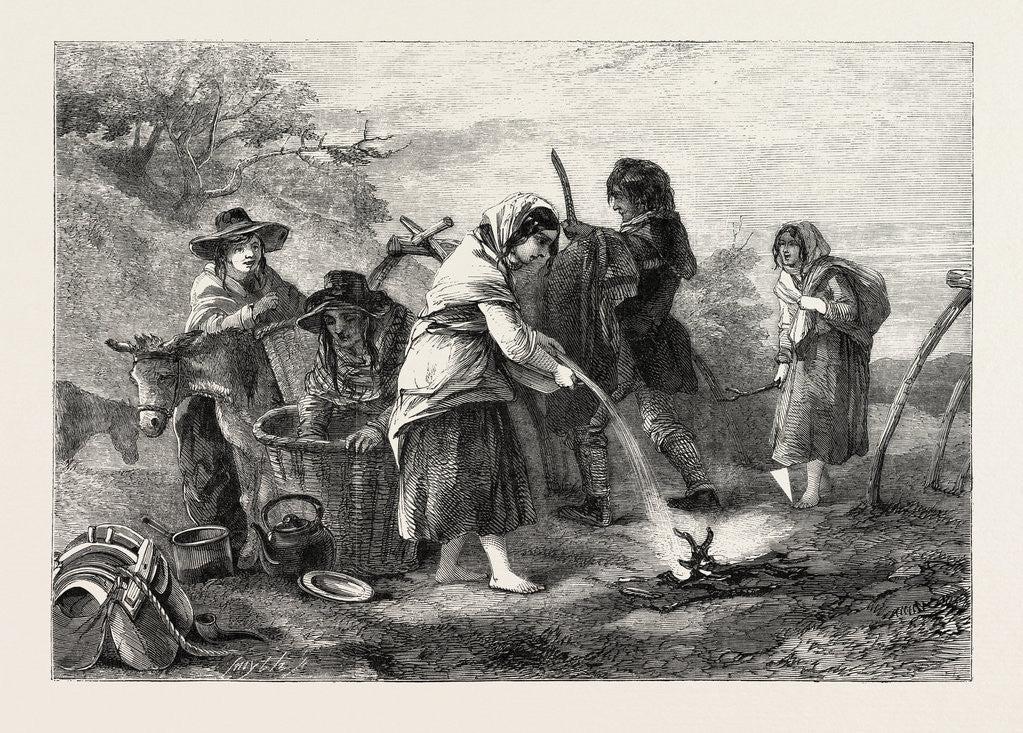 Detail of Lel the Tshar Ari' Said Euri to Her. At This Order She Extinguished the Embers with Water. by Anonymous