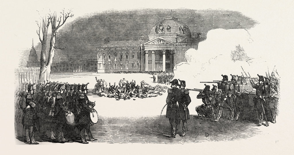 Detail of The Revolution in France: Troops Shooting Insurgents by Anonymous