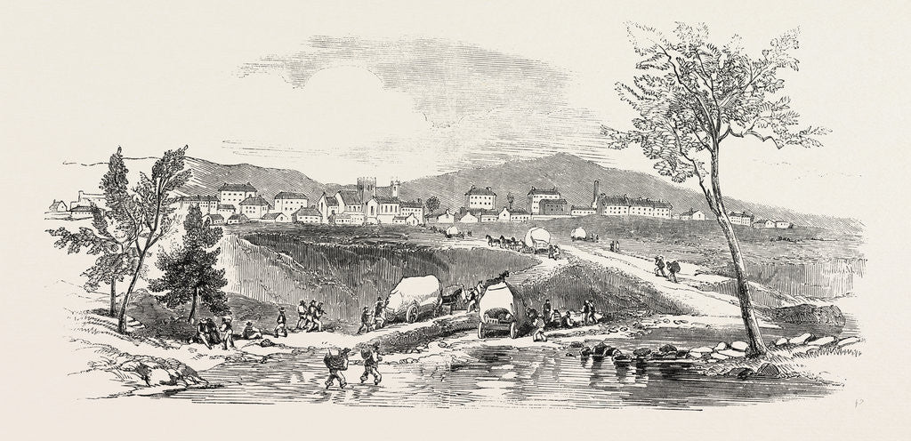 Detail of Gold-Seekers Arriving at Bathurst, on Their Way to Ophir, Gold District, Australia by Anonymous