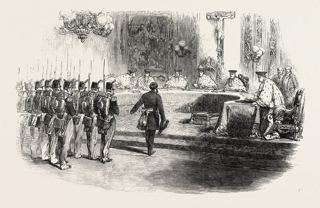 Detail of The Last Sitting of the High Court of Justice, France by Anonymous