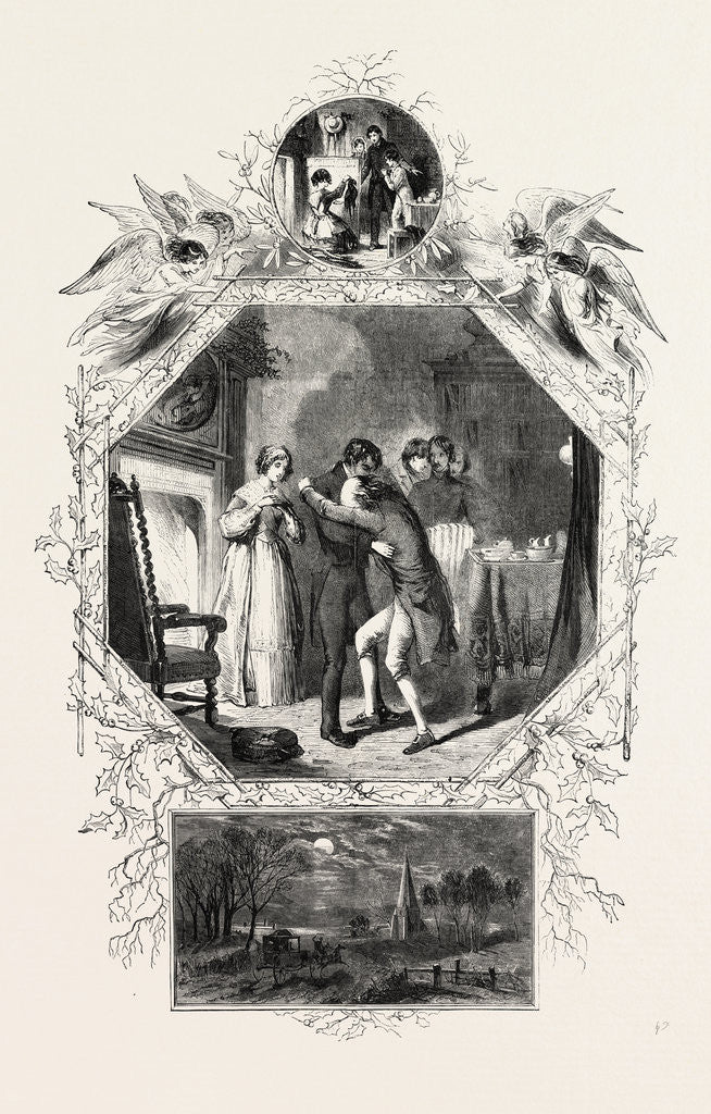 Detail of The Christmas Hearth by Anonymous