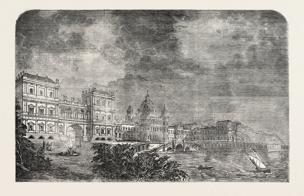 Detail of Royal Academy Prize, Architectural Design (Marine Palace) by Anonymous