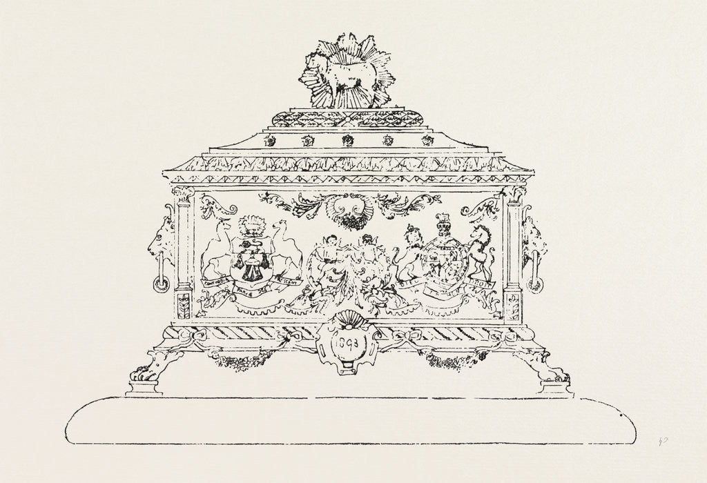 Detail of Casket for Freedom of Merchant Taylors Company Presented to the Duke of York, UK by Anonymous