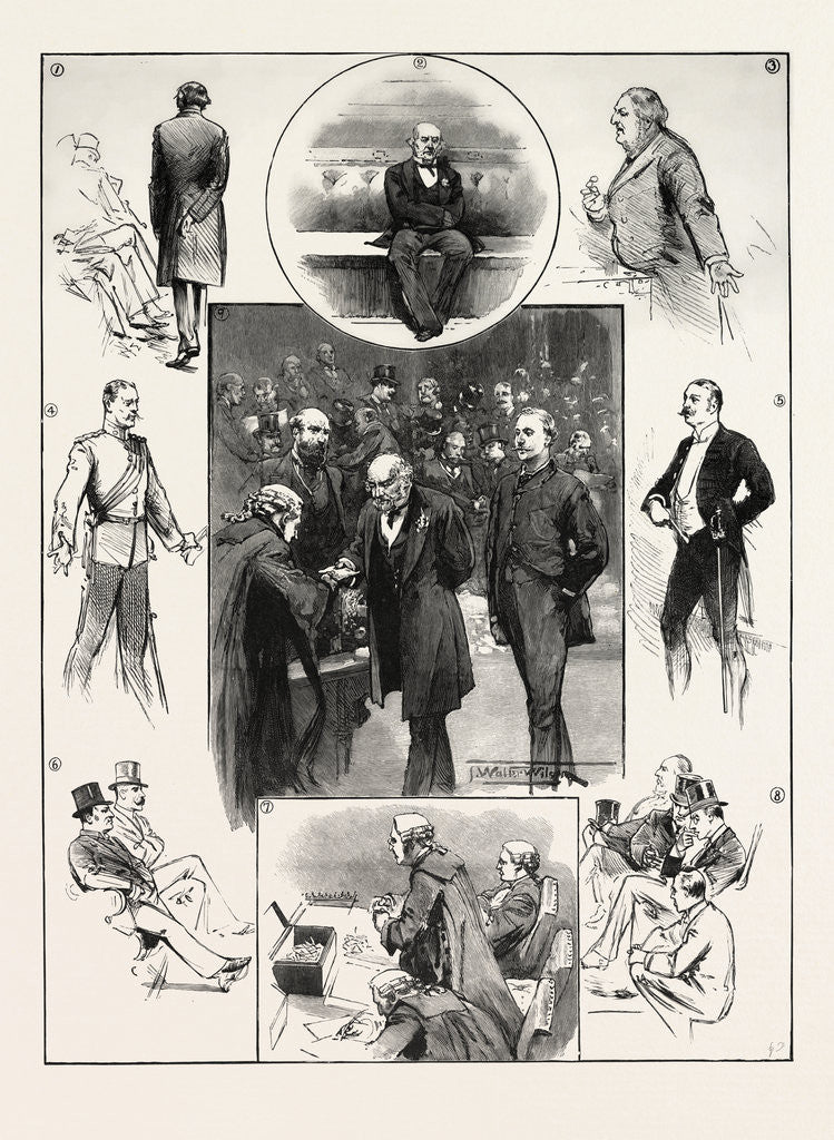 Detail of The Opening of Parliament: Incidents in the Commons by Anonymous