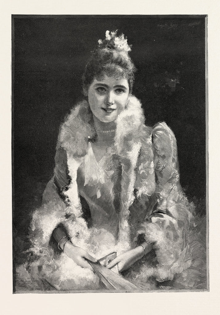 Detail of At the Play; a Lady at the Theatre by Anonymous