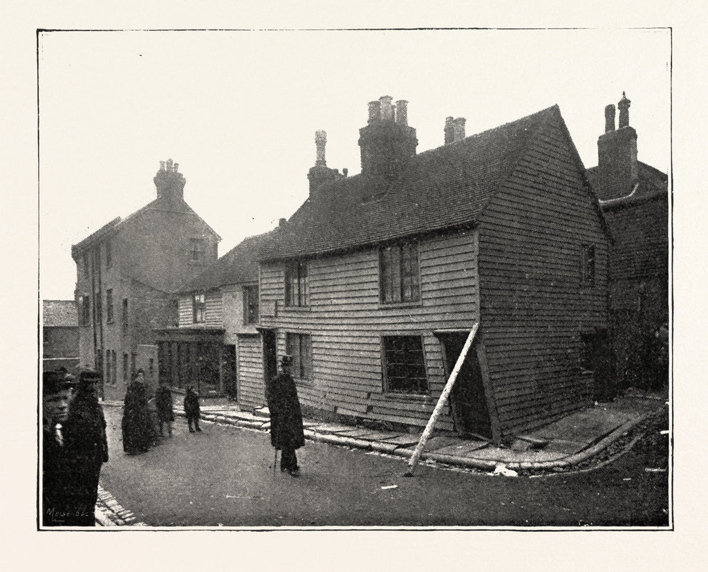 Detail of The Landslip at Sandgate: In Chapel Street, UK by Anonymous