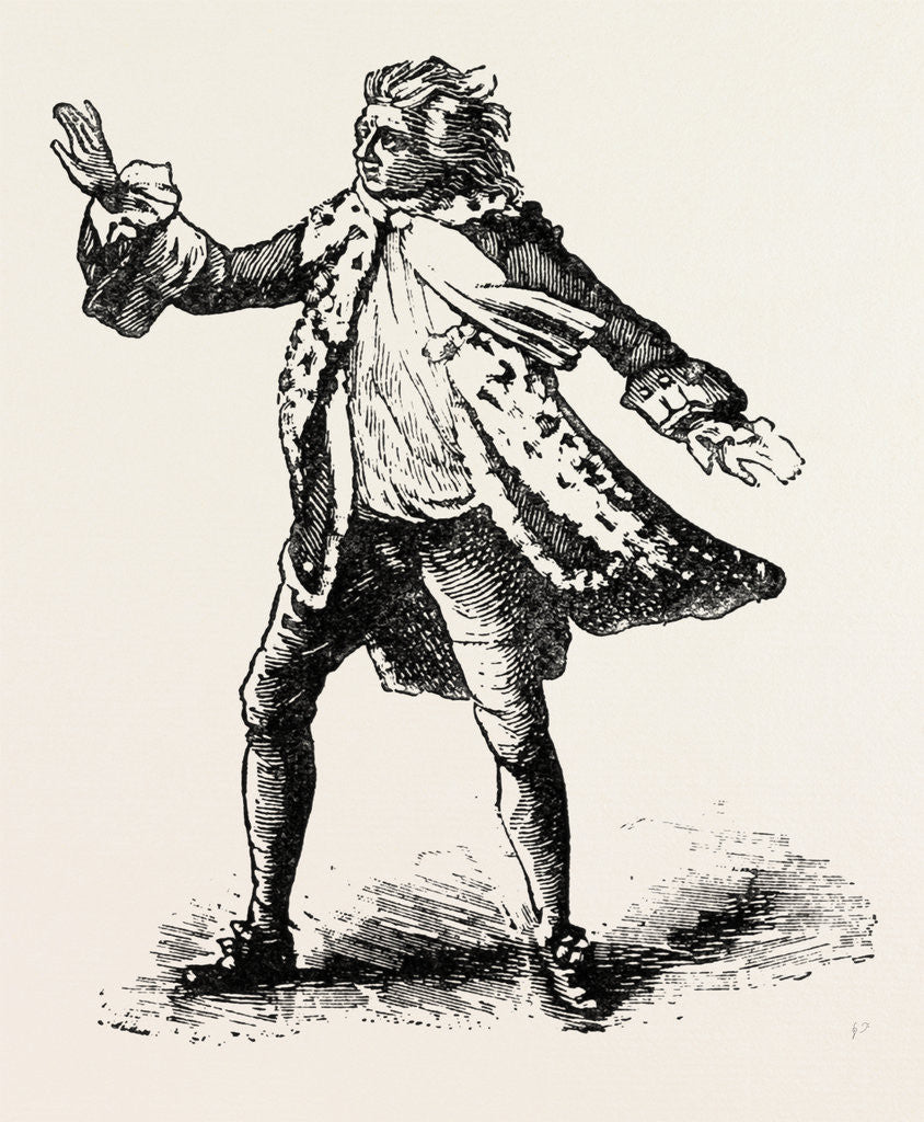 Detail of Garrick As King Lear by Anonymous