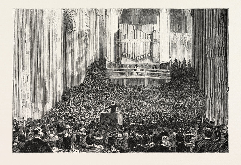 Detail of Eight Hundredth Anniversary of Winchester Cathedral: Musical Service in the Nave, UK by Anonymous