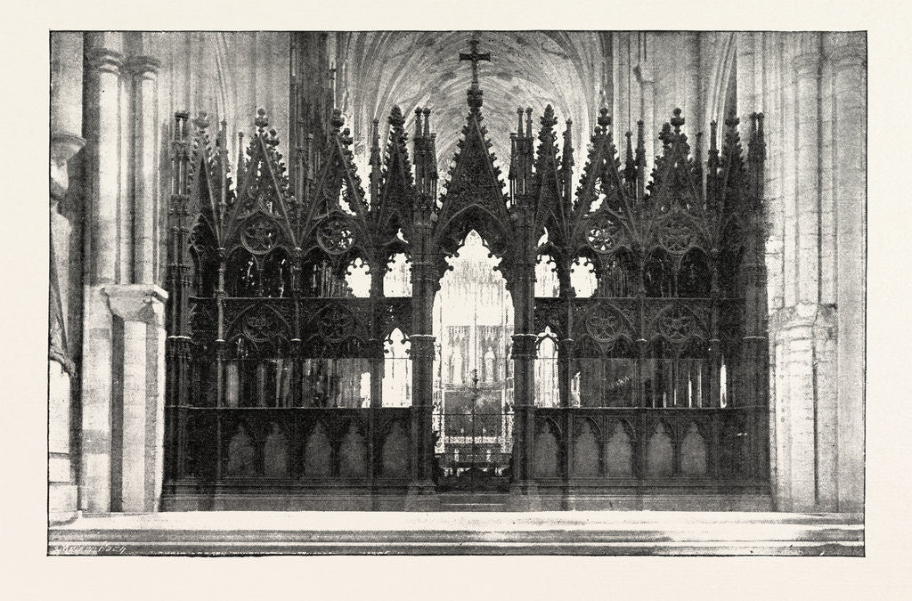Detail of Eight Hundredth Anniversary of Winchester Cathedral: The Choir Screen, UK by Anonymous