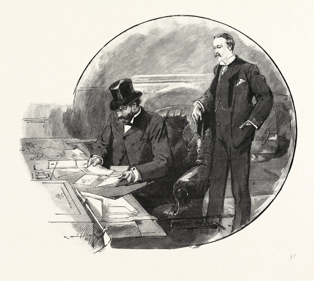 Detail of A Division in the House of Commons: The Government Whips: Mr. E. Marjoribanks and Mr. T. Ellis, UK by Anonymous