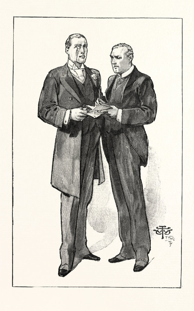 Detail of A Division in the House of Commons: The Liberal Unionist Whips: Mr. Austen Chamberlain and Mr. Anstruther, UK by Anonymous
