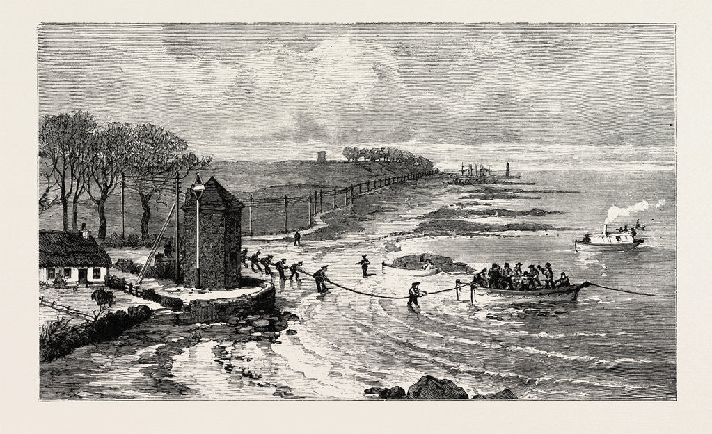 Detail of Submarine Telephone Between Scotland and Ireland: Donaghadee, County Down by Anonymous