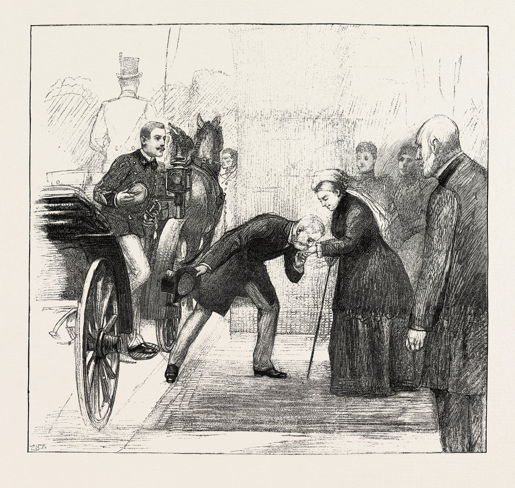 Detail of Visit of the King of Italy and the Duke of Aosta to Queen Victoria at Florence, Italy, 1893 by Anonymous