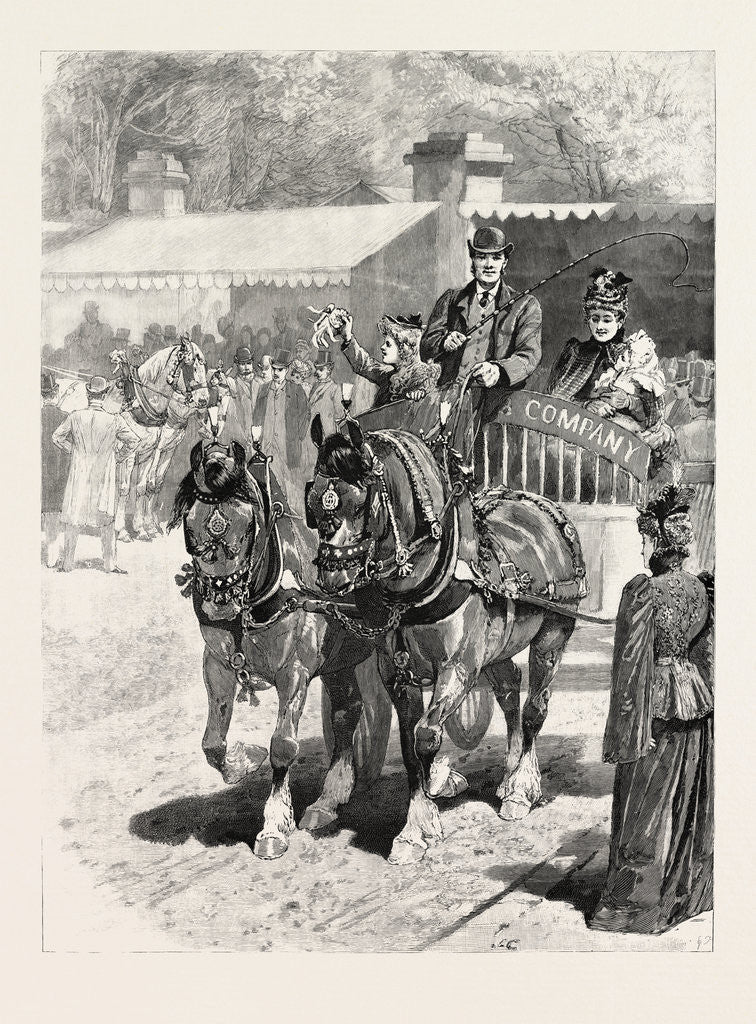 Detail of May-Day: The Cart-Horse Parade, Prize-Winners by Anonymous