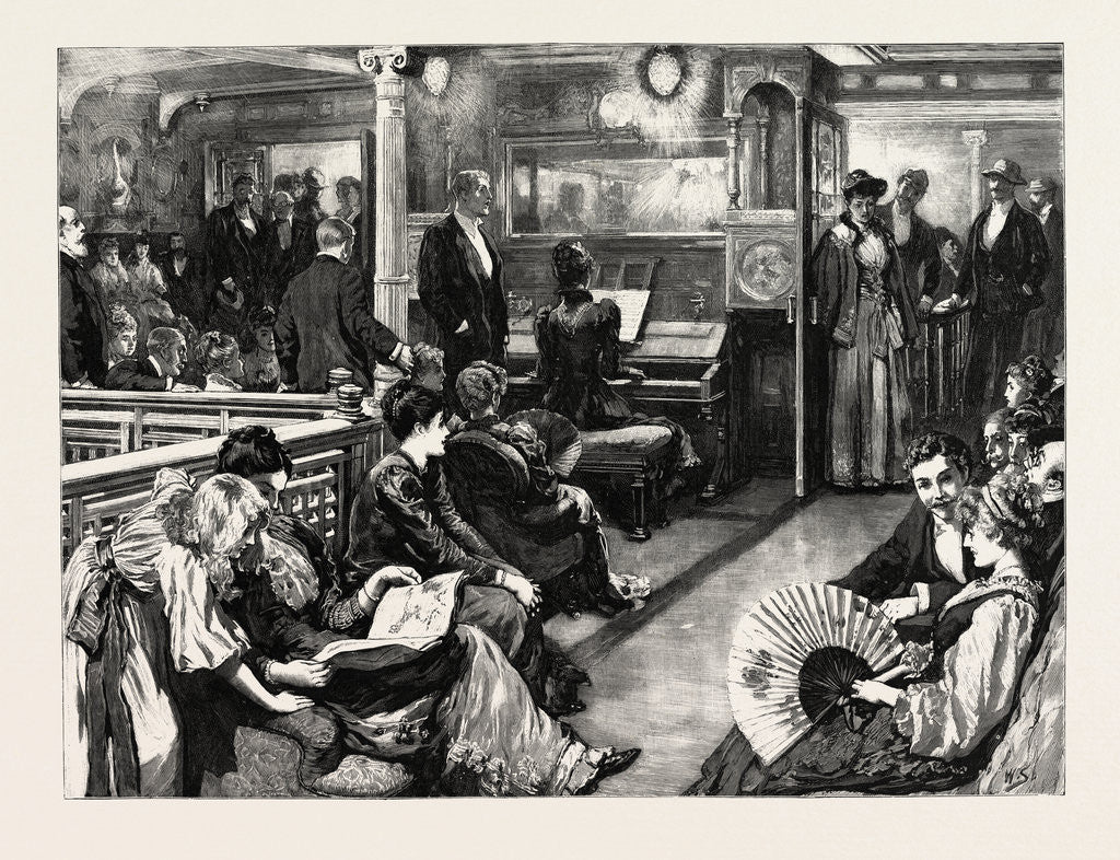 Detail of The Voyage to the Cape: A Musical Evening on Board S.S. Scot by Anonymous