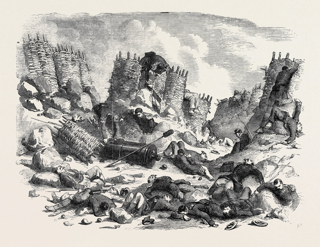 Detail of Part of the Interior of the Mamelon; the Interior of the Mamelon on the 9th of June by Anonymous